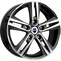 Литые диски Прайм (КС721) 6.500xR17 5x114.3 DIA67.1 ET46 алмаз черный Литые диски Прайм (КС721) 6.500xR17 5x114.3 DIA67.1 ET46 алмаз черный