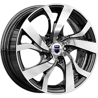 Литые диски Палермо (КС668) 6.000xR15 5x112 DIA66.6 ET45 алмаз черный для SEAT