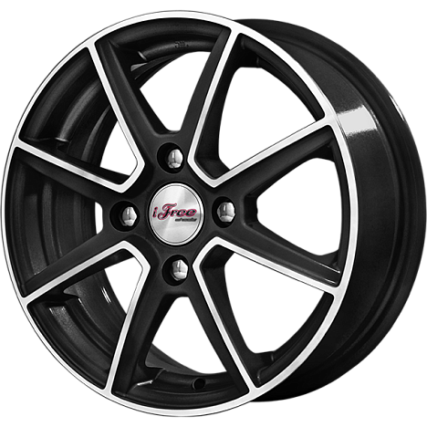 Майами (КС518) 5.500xR14 4x100 DIA67.1 ET38 Блэк Джек Майами (КС518) 5.500xR14 4x100 DIA67.1 ET38 Блэк Джек