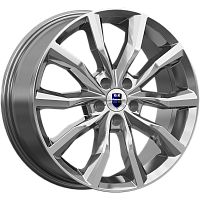Литые диски Портер (КС906) 7.500xR18 5x114.3 DIA66.6 ET37 дарк платинум для Haval Литые диски Портер (КС906) 7.500xR18 5x114.3 DIA66.6 ET37 дарк платинум для Haval