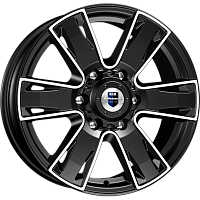 Литые диски Севенна (КС726) 7.000xR17 6x139.7 DIA100.1 ET33 алмаз черный для Nissan Литые диски Севенна (КС726) 7.000xR17 6x139.7 DIA100.1 ET33 алмаз черный для Nissan