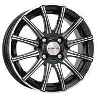 Литые диски Сиеста (КС474) 6.000xR15 4x100 DIA67.1 ET45 алмаз черный для Nissan Литые диски Сиеста (КС474) 6.000xR15 4x100 DIA67.1 ET45 алмаз черный для Nissan