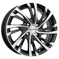 Литые диски Мейола (КС643) 6.000xR15 4x108 DIA67.1 ET38 алмаз черный