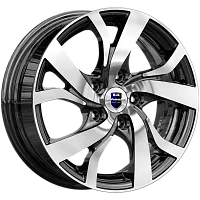 Литые диски Палермо (КС668) 6.000xR15 5x100 DIA67.1 ET45 алмаз черный для Toyota Wish Литые диски Палермо (КС668) 6.000xR15 5x100 DIA67.1 ET45 алмаз черный для Toyota Wish