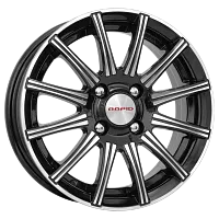 Литые диски Сиеста (КС474) 6.000xR15 4x114.3 DIA66.1 ET40 алмаз черный для Nissan